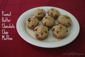 Peanut Butter Chocolate Chip Muffins